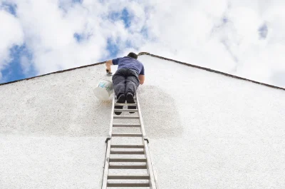 Peinture extérieure au Perchay — façades et ravalement